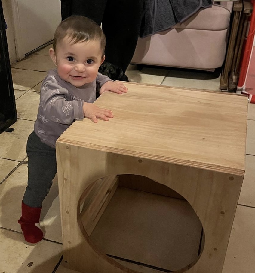 Primer prototipo de cubo Pikler